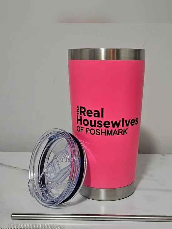 "The Real Housewives Of Poshmark" 20oz Tumbler w/ Lids & Straws- Pick 1 - Picture 2 of 13